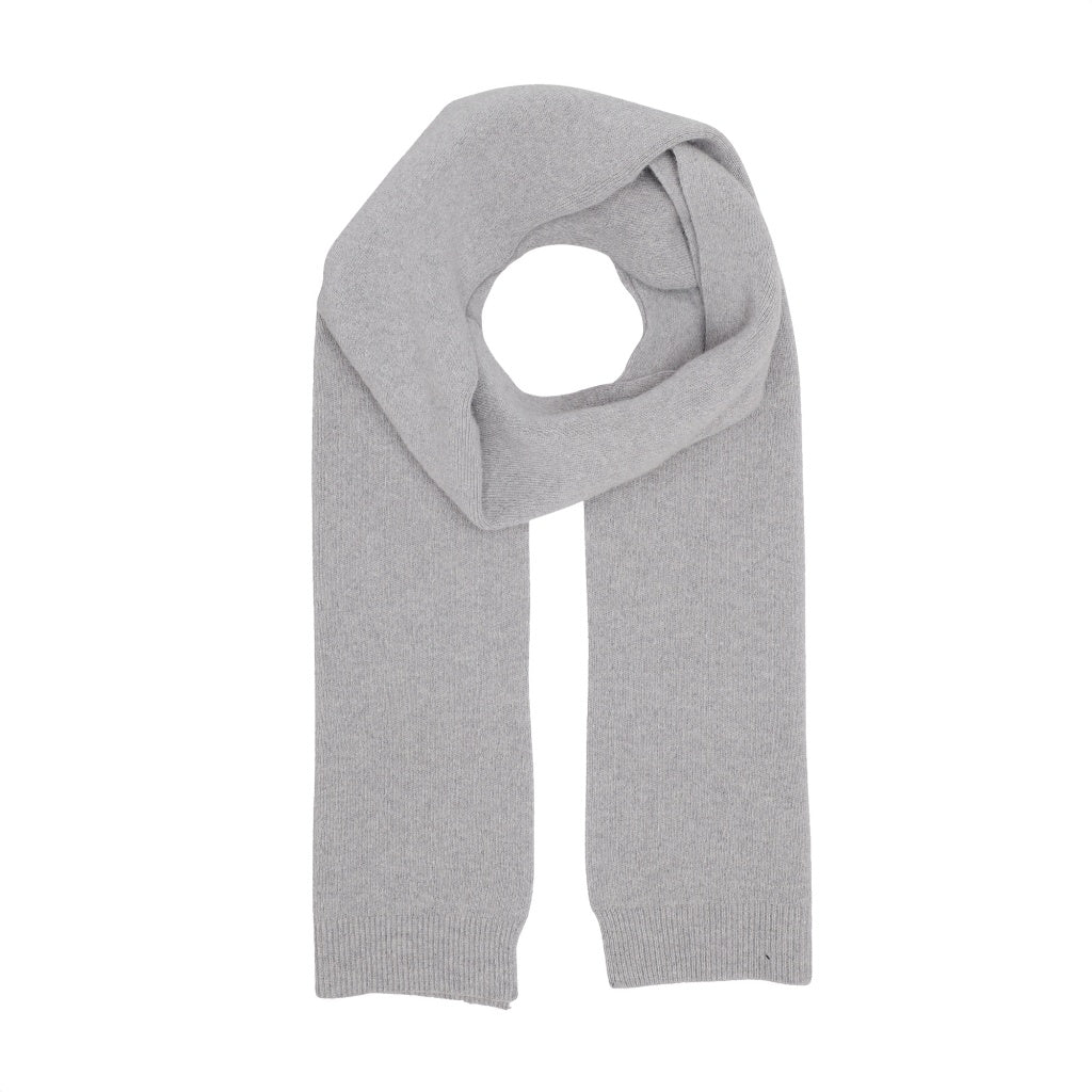 Écharpe en laine mérinos recyclée | Gris "heather grey"
