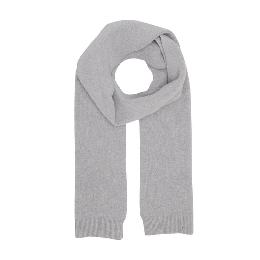Écharpe en laine mérinos recyclée | Gris "heather grey"