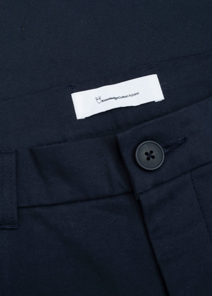 Chino droit en coton bio | Marine "chuck regular chino twill pants total eclipse"