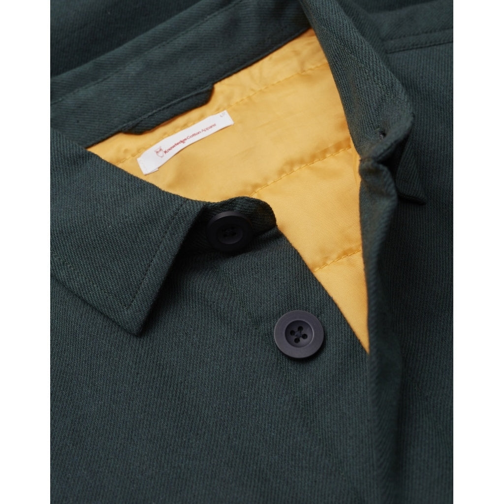 Surchemise vert forêt en coton bio et polyester recyclé - pine