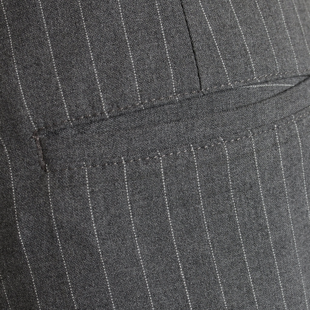 Pantalon large à rayures gris en recyclé - Posey
