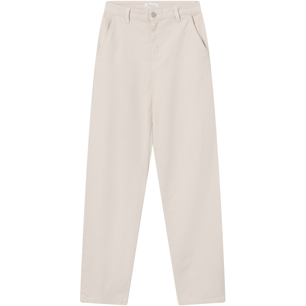 Pantalon droit non teinté en coton bio - calla tapered heavy canvas raw cotton