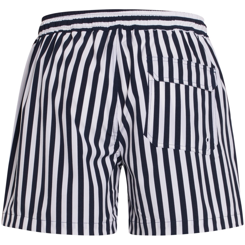Short de bain à rayures en polyester recyclé - Bay