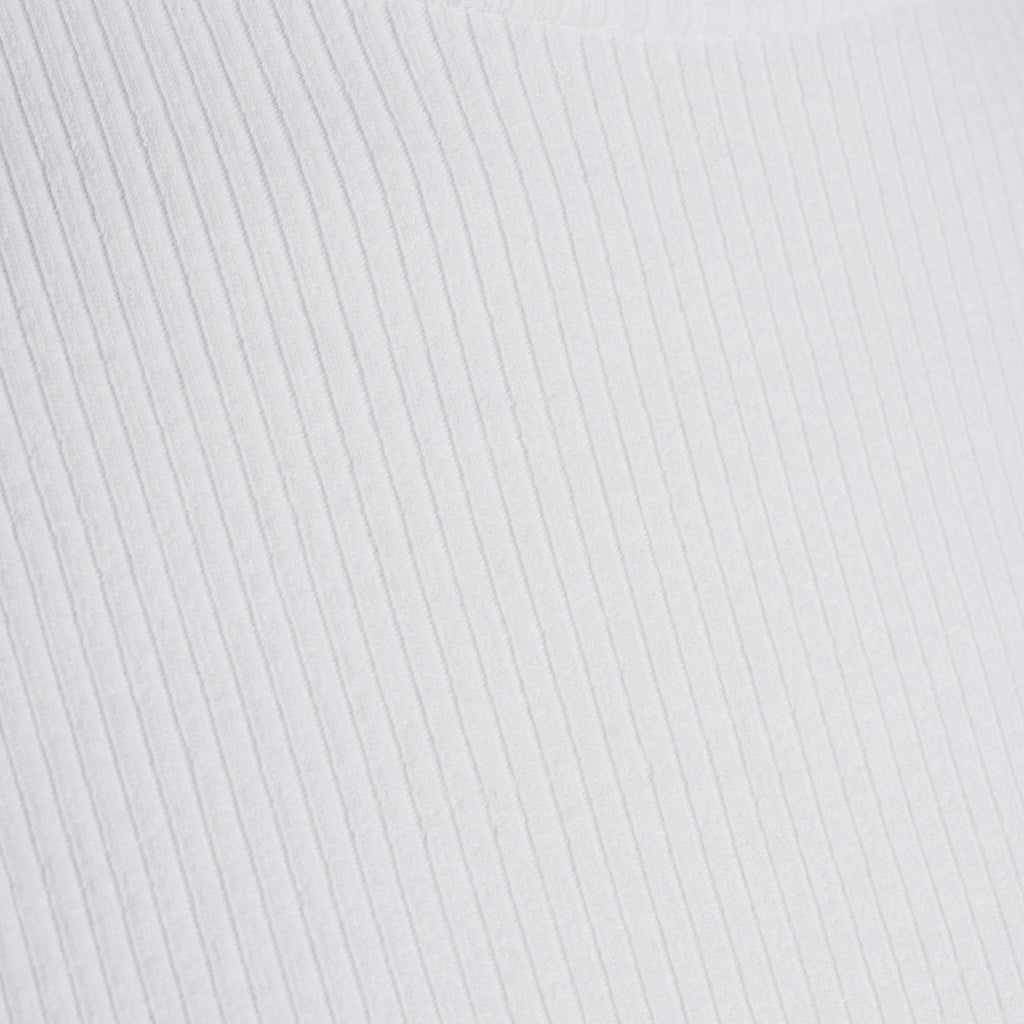 Top sans manches côtelé blanc en coton bio - Susan