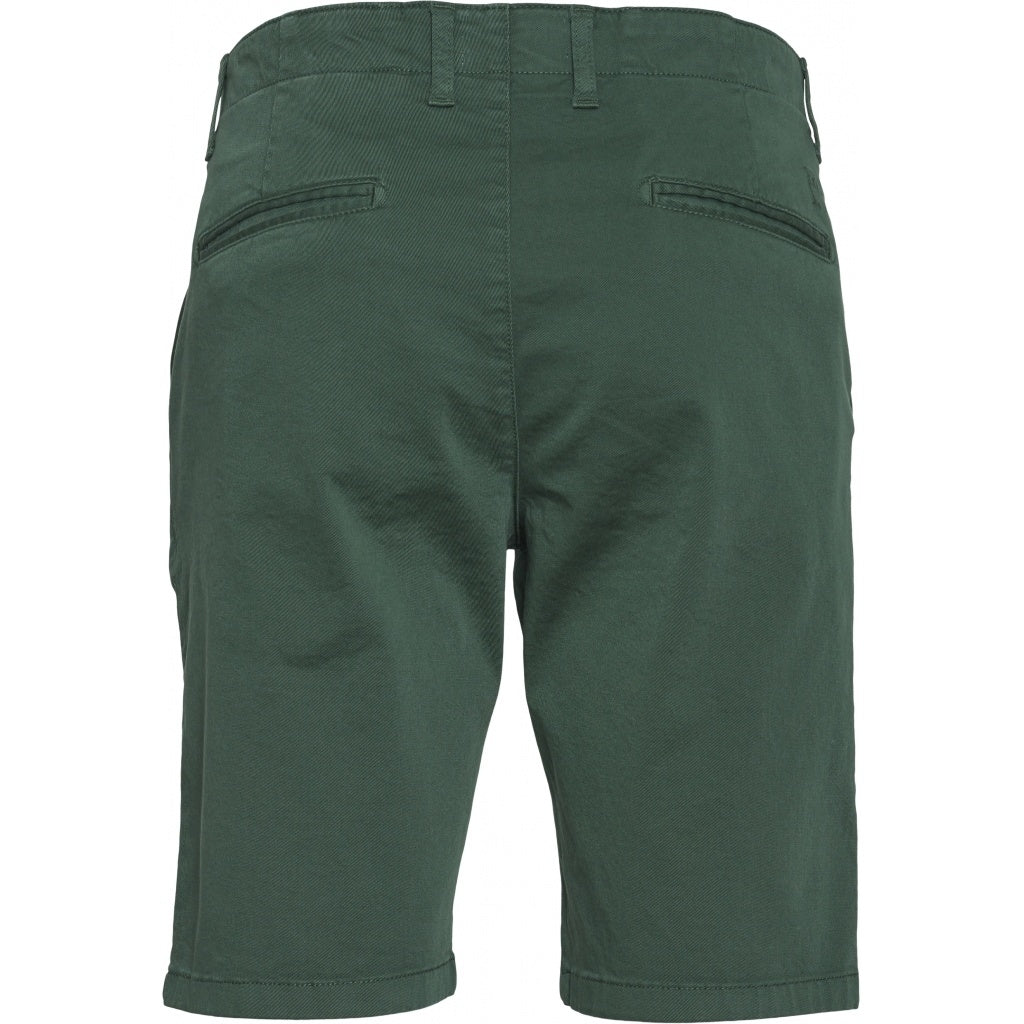 Short chino droit vert forêt en coton bio - chuck