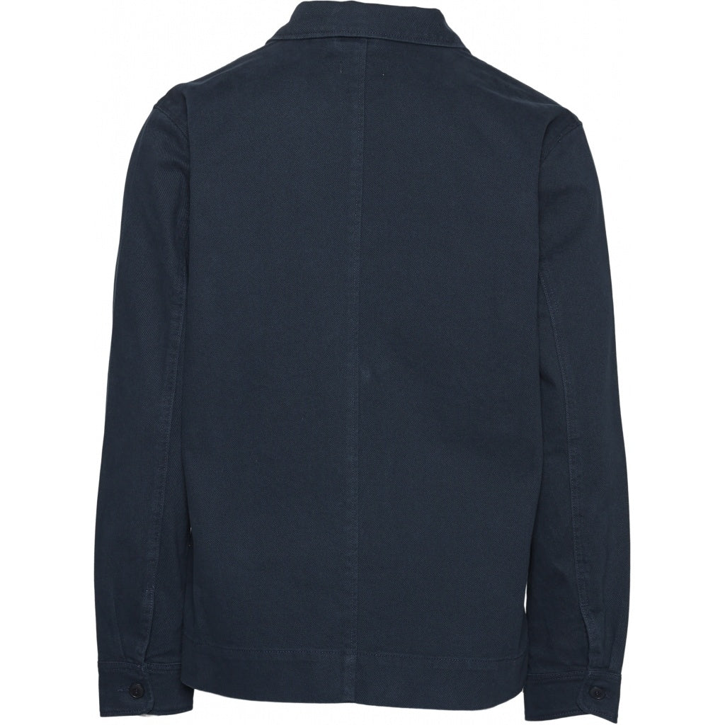 Surchemise bleu nuit en coton biologique - pine