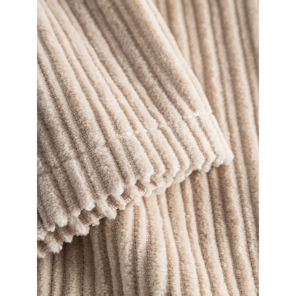 Jupe velours en coton bio | Beige "irregular corduroy skirt light feather gray"