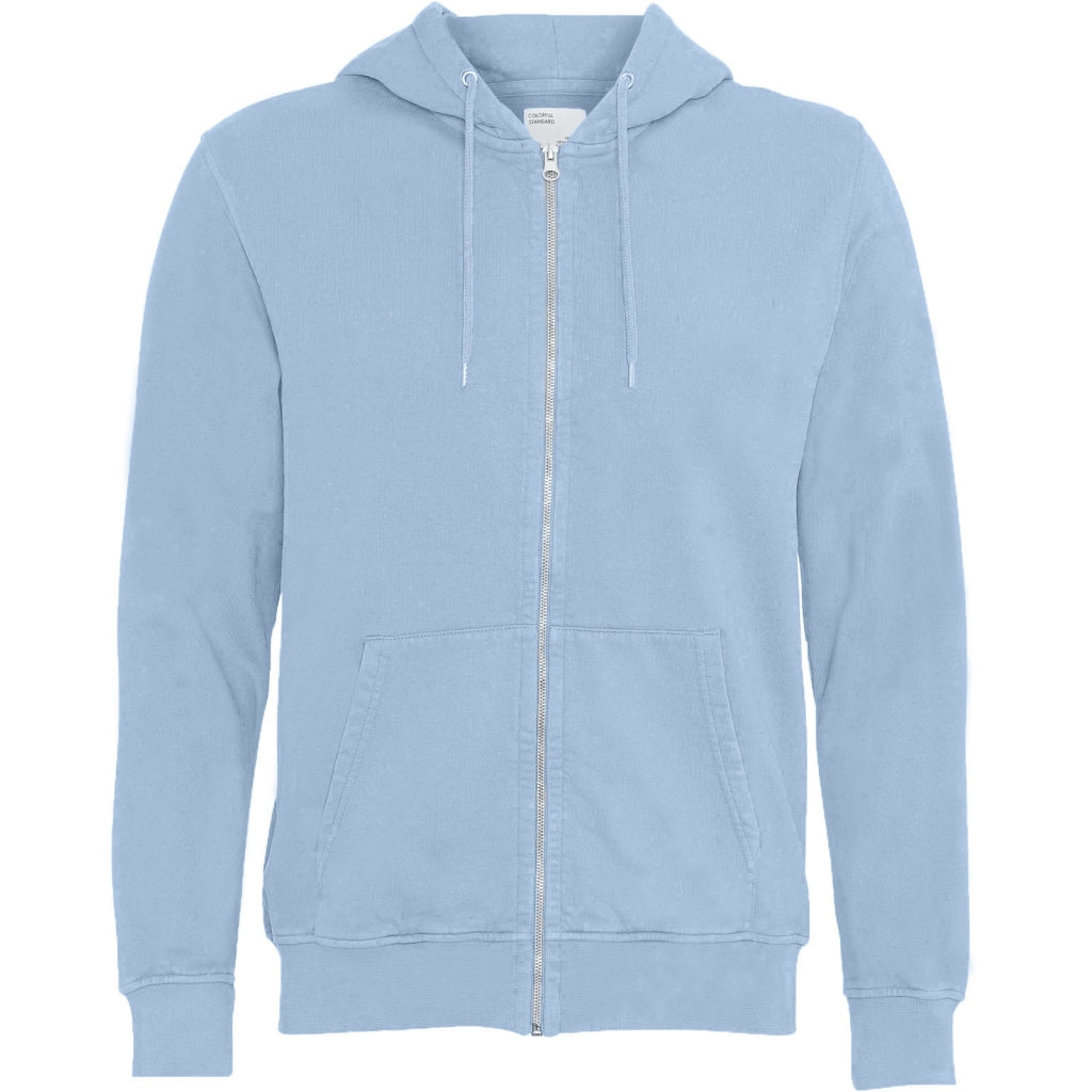 Sweat à capuche en coton bio | bleu "seaside blue"