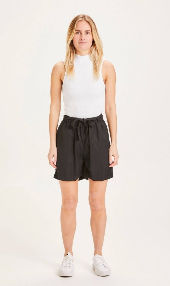 Short noir paper bag en Tencel - Tulip