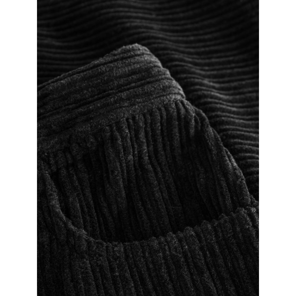 Jupe velours en coton bio | Noir "irregular corduroy skirt black jet"