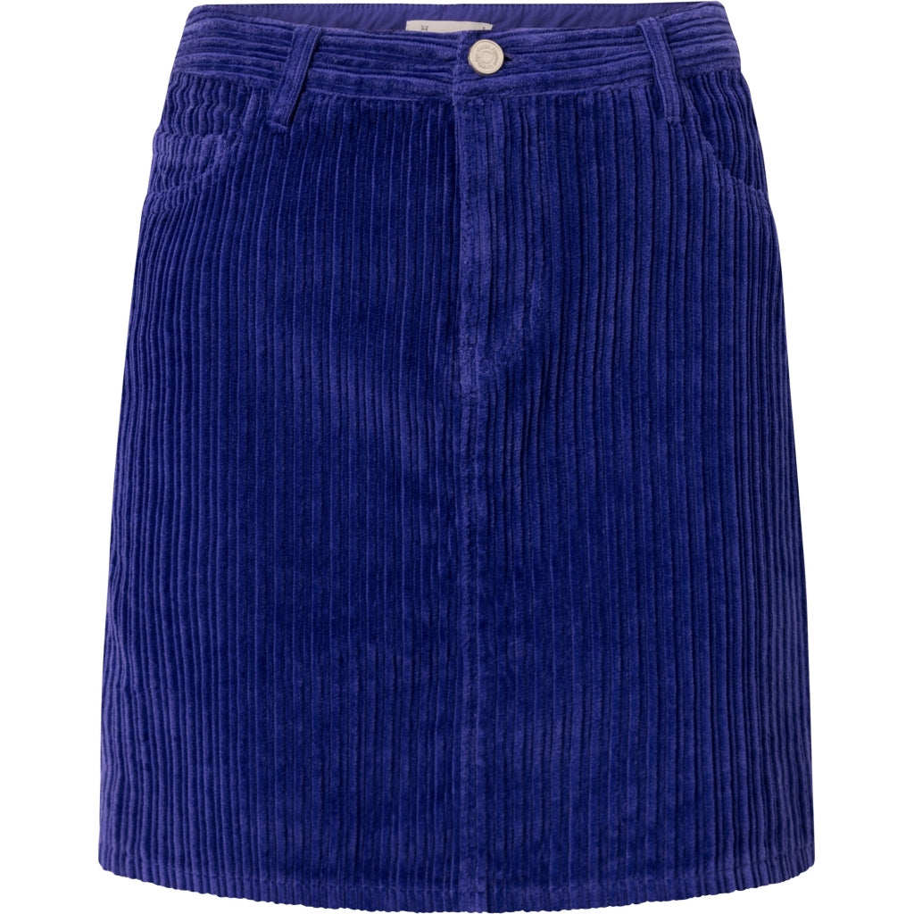Jupe velours en coton bio | Violet "irregular corduroy skirt deep purple"