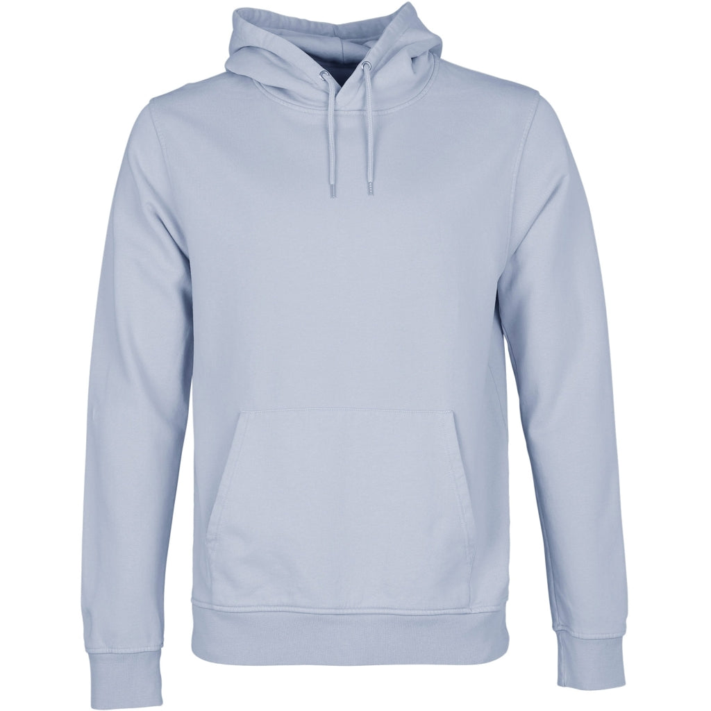 Sweat à capuche bleu ciel en coton bio - powder blue