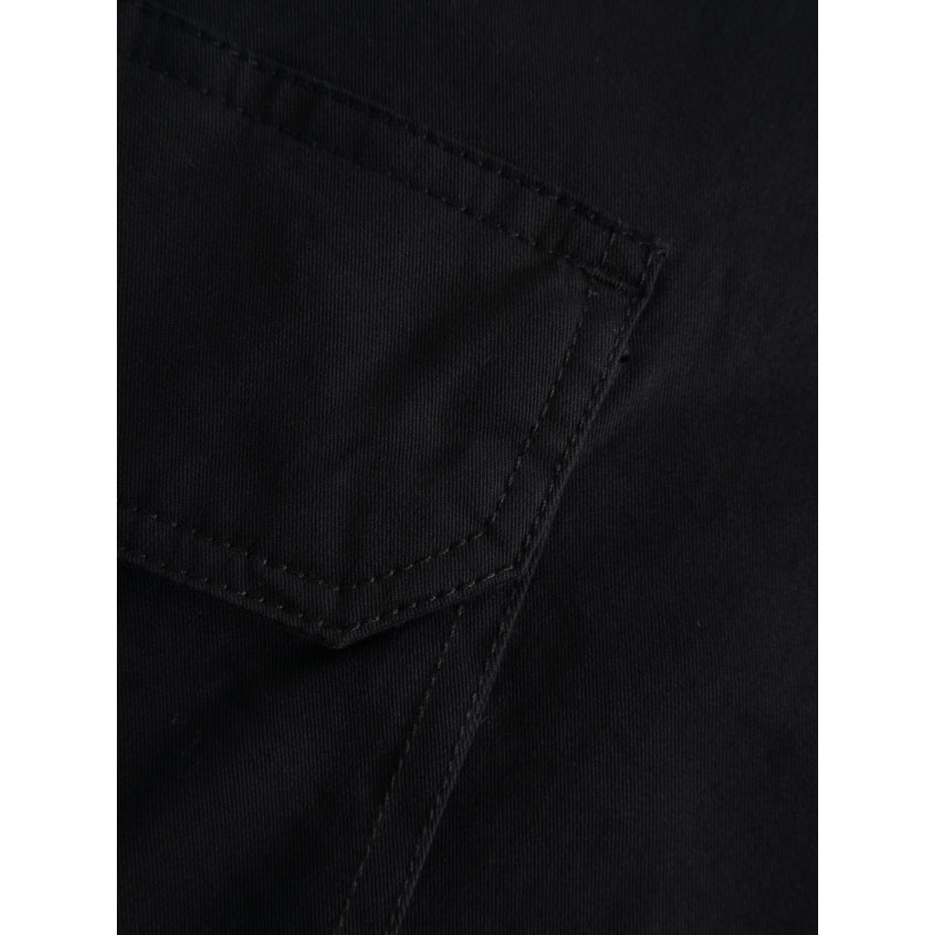 Short cargo noir en coton bio - cargo stretched twill shorts black jet