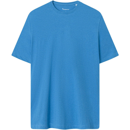 T-shirt bleu roi en coton bio - basic tee campaluna melangé