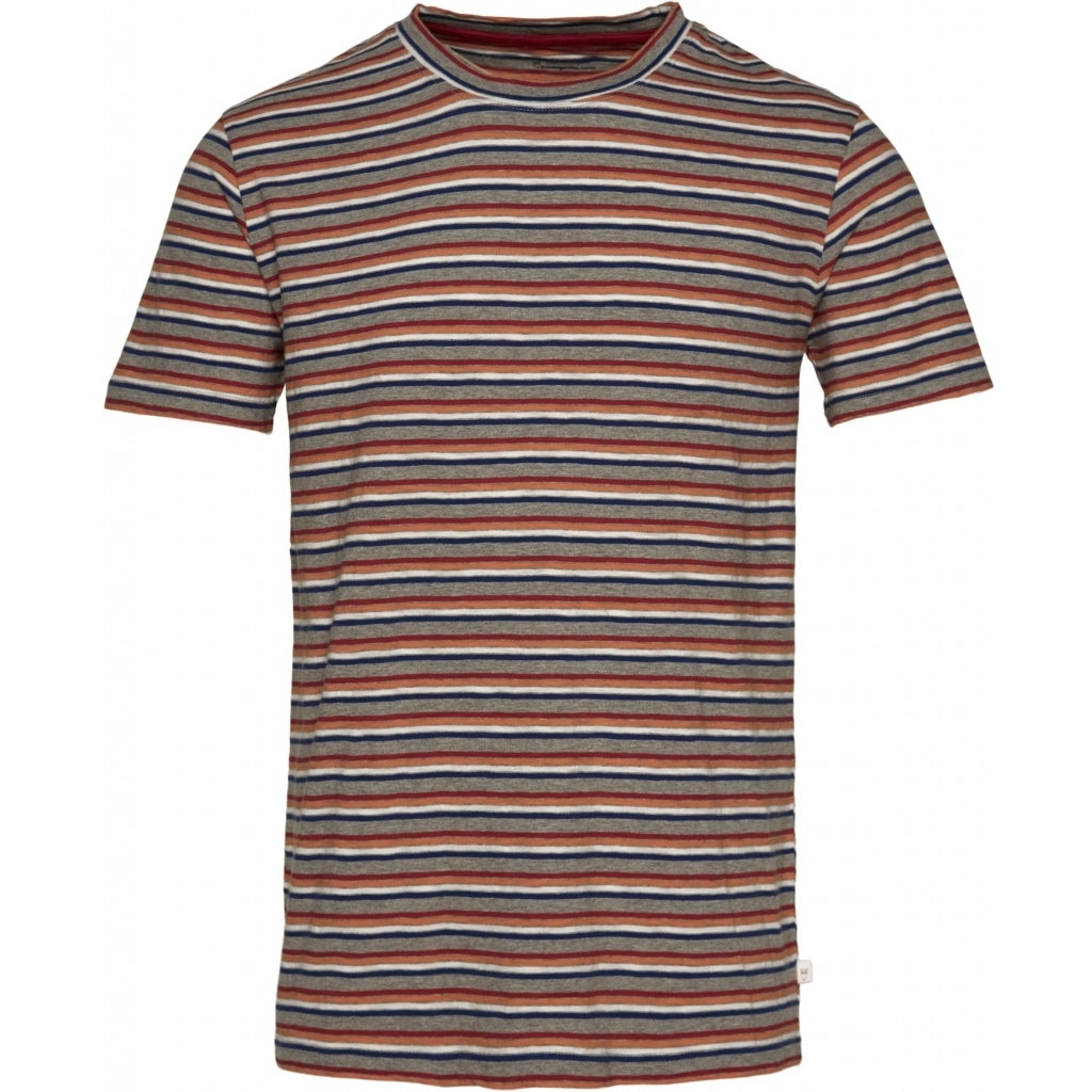 T-shirt rayé multicolore en coton bio - alder