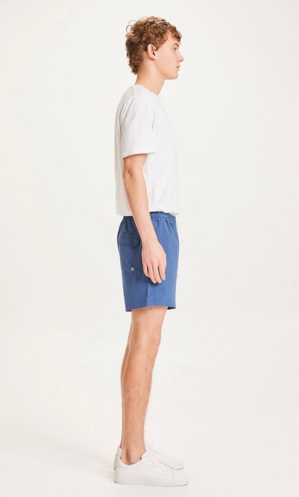 Short de bain bleu foncé en polyester recyclé - Bay