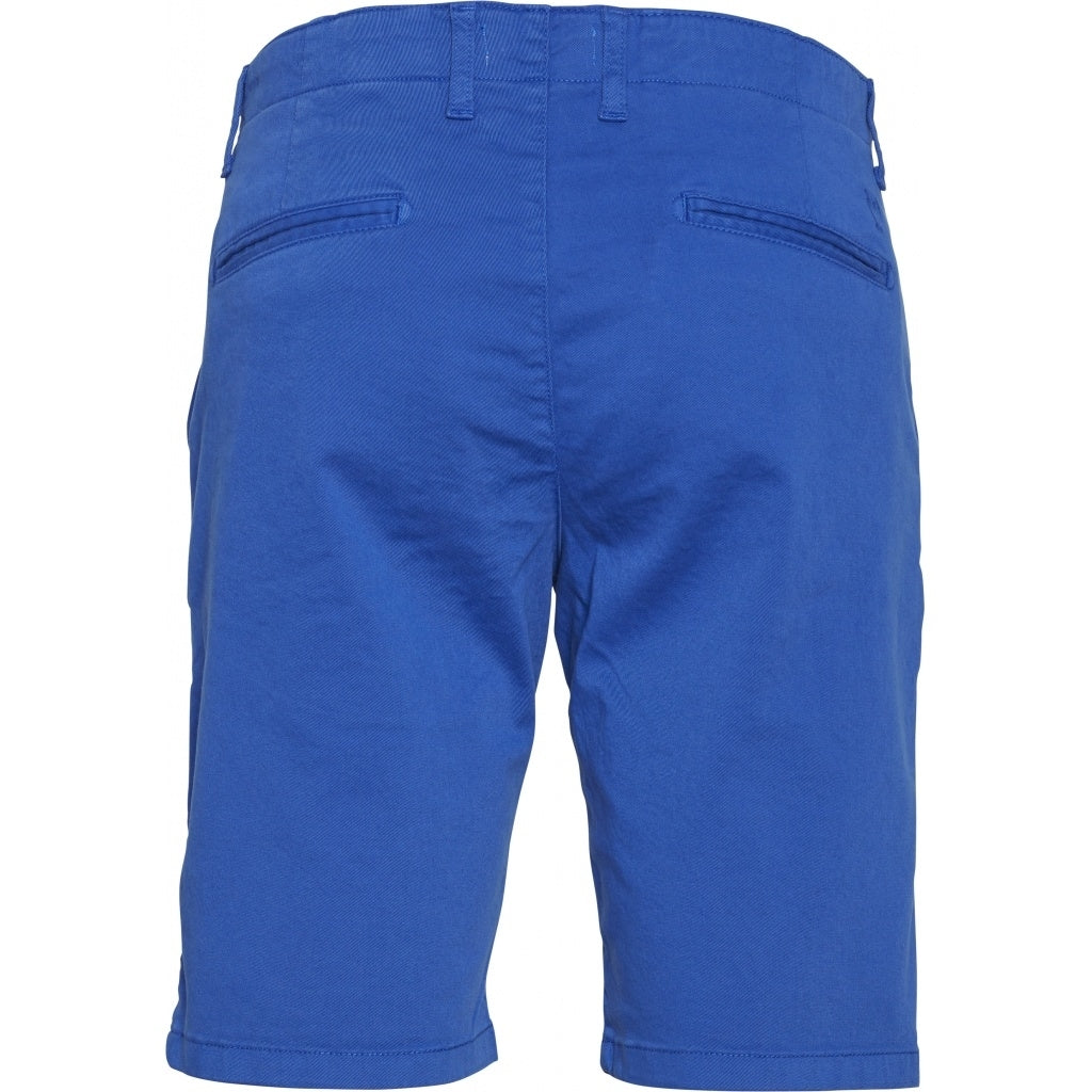 Short chino droit bleu en coton bio - chuck