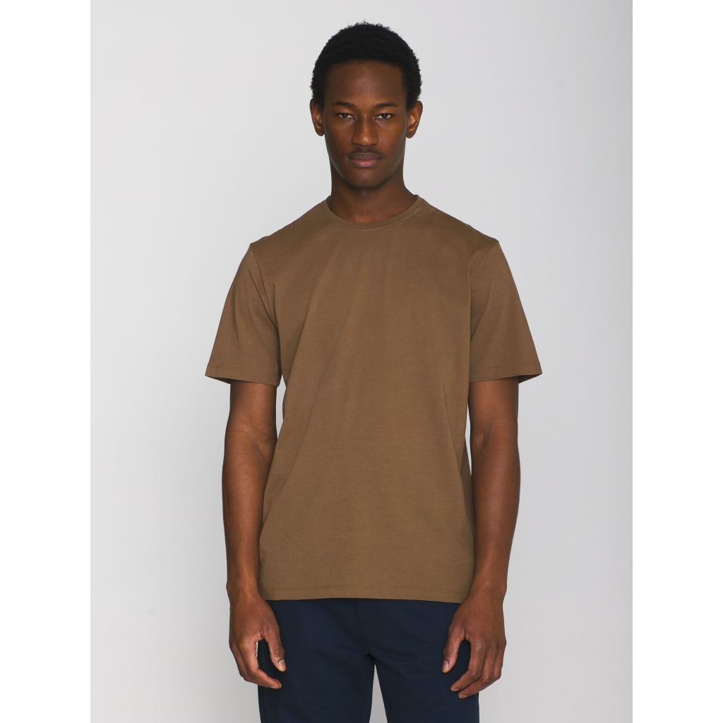 T-shirt en coton bio | marron "basic tee cub"