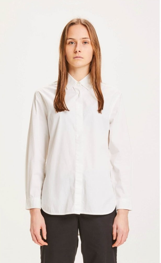 Chemise ample blanche en coton bio - Juniper