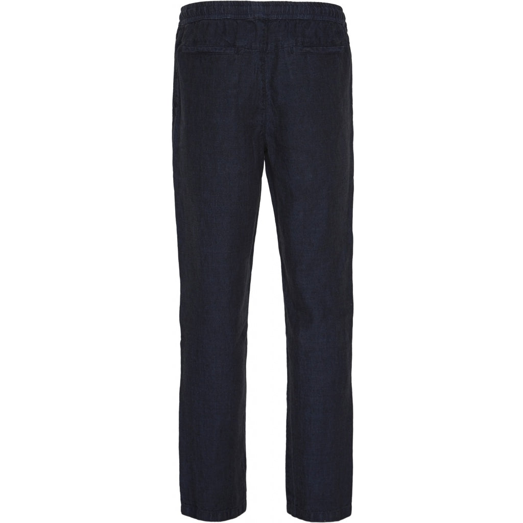 Pantalon ample bleu nuit en lin - birch