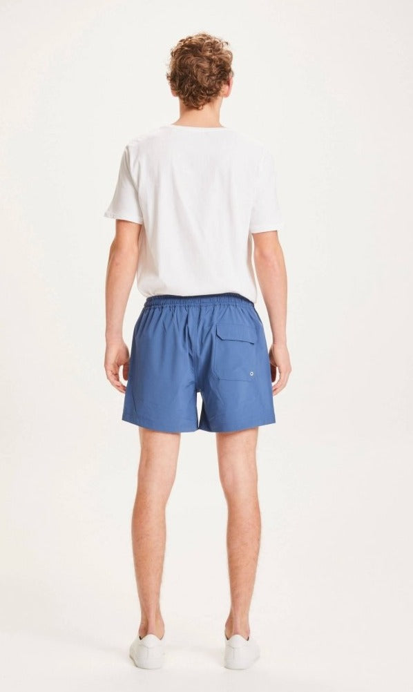 Short de bain bleu foncé en polyester recyclé - Bay