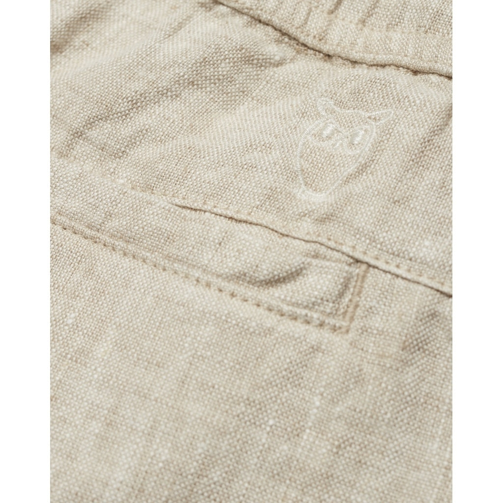 Pantalon ample beige en lin - birch