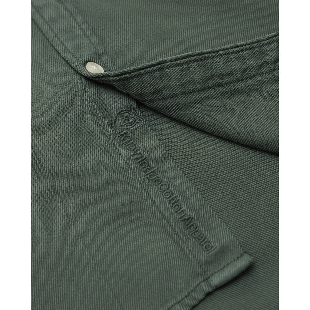 Chemise vert forêt en tencel et coton bio - larch