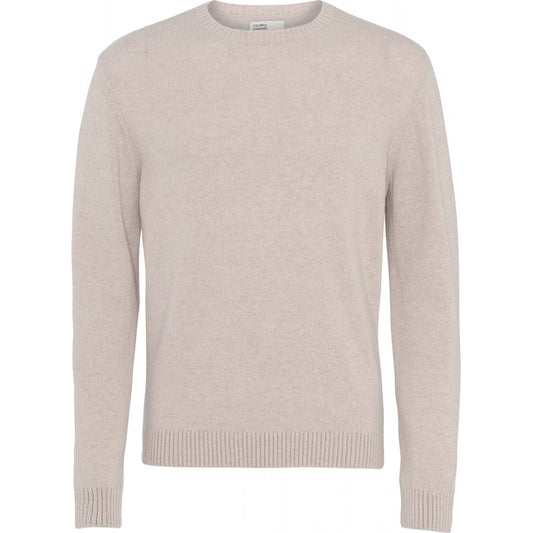 Pull en laine mérinos recyclée | Écru "ivory white"