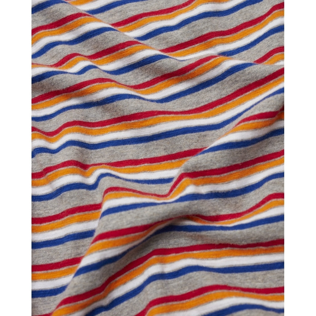 T-shirt rayé multicolore en coton bio - alder