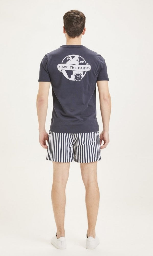 Short de bain à rayures en polyester recyclé - Bay