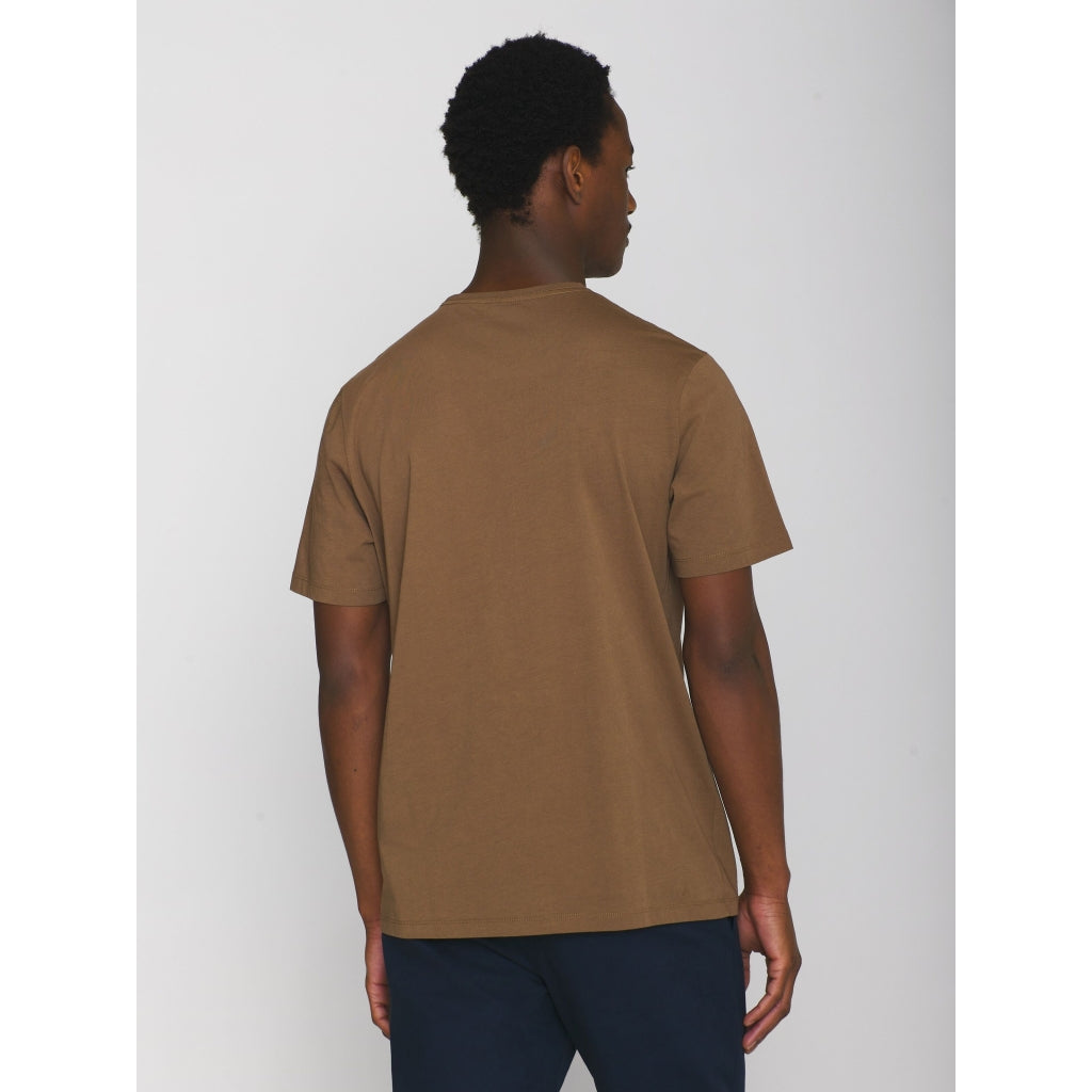 T-shirt en coton bio | marron "basic tee cub"