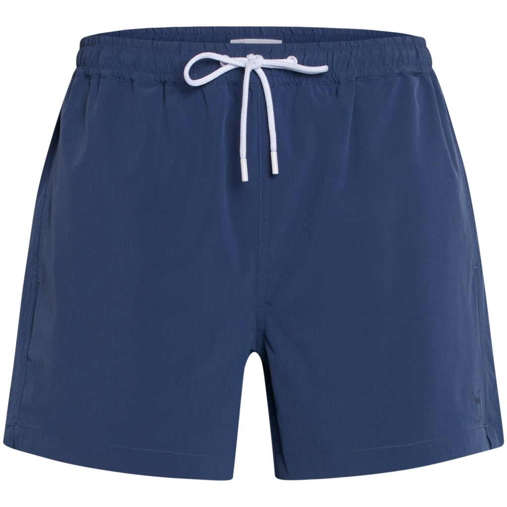 Short de bain bleu foncé en polyester recyclé - Bay