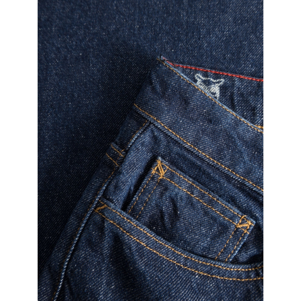 Jean droit en coton recyclé | Bleu "chuck regular straight denim classic indigo"