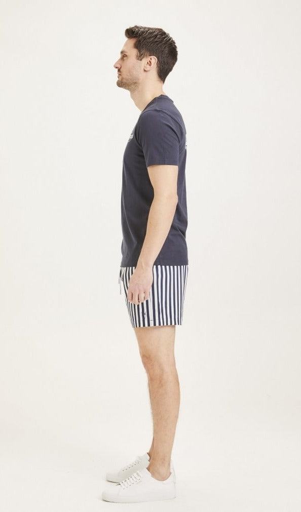 Short de bain à rayures en polyester recyclé - Bay