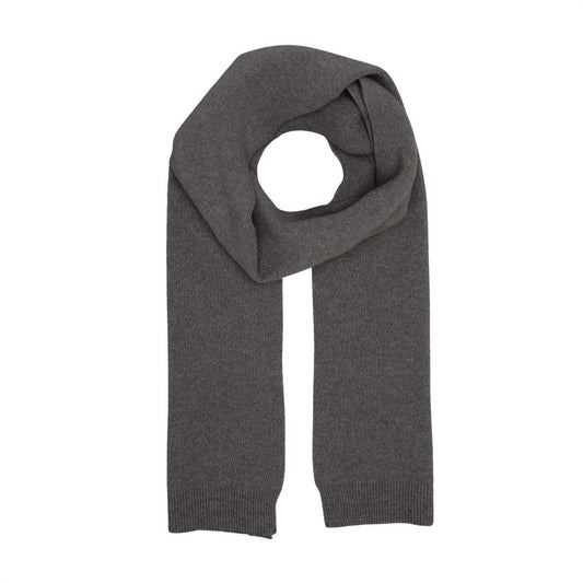 Écharpe en laine mérinos recyclée | Gris "lava grey"