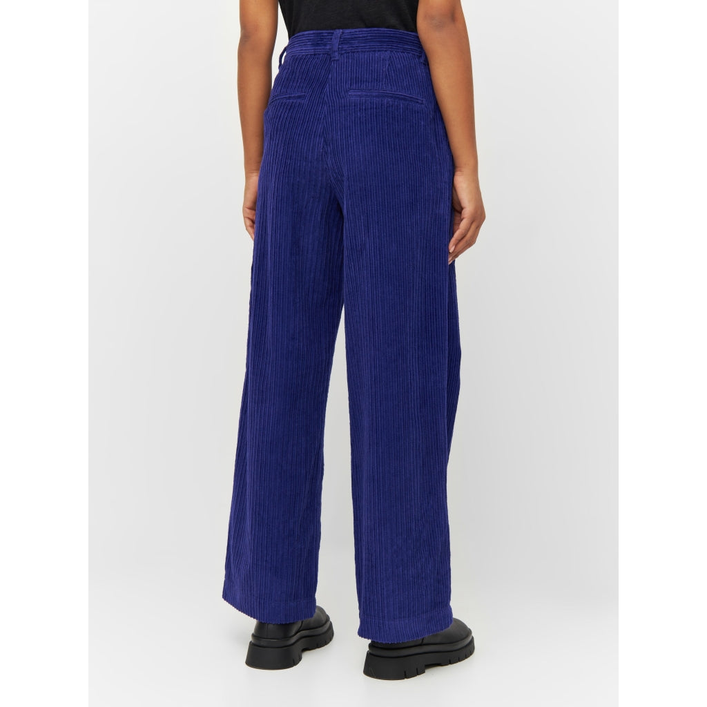 Pantalon ample en velours de coton bio | Violet "posey wide corduroy pants deep purple"