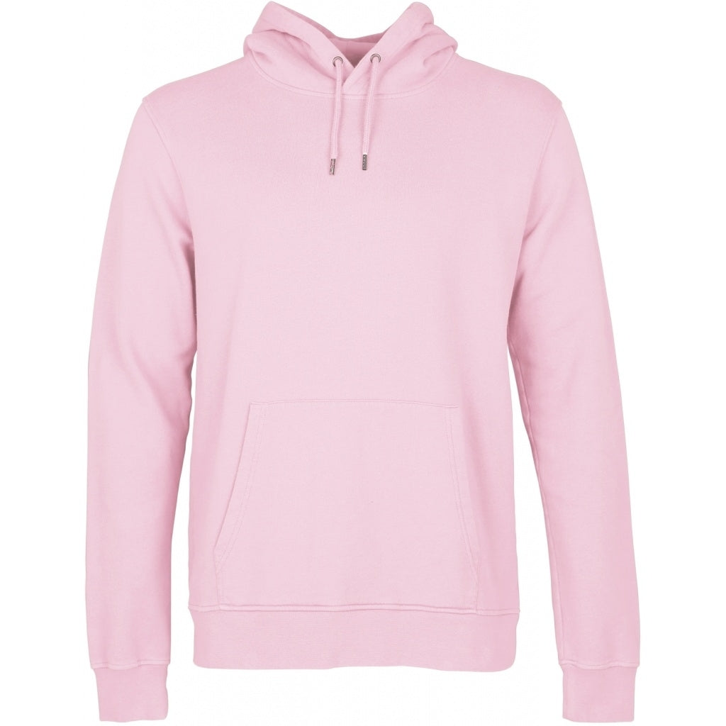 Sweat à capuche rose en coton bio - flamingo pink
