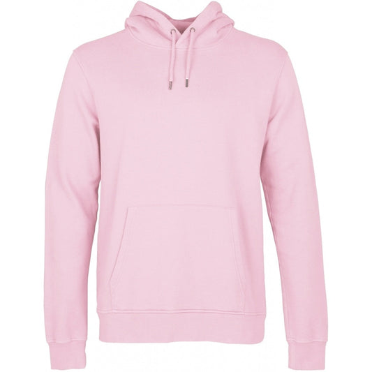 Sweat à capuche rose en coton bio - flamingo pink