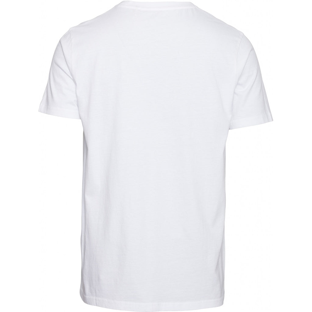 T-shirt imprimé blanc en coton bio - alder