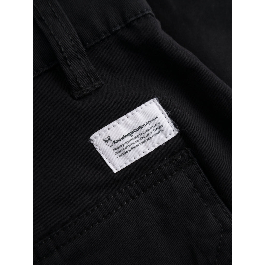 Short cargo noir en coton bio - cargo stretched twill shorts black jet
