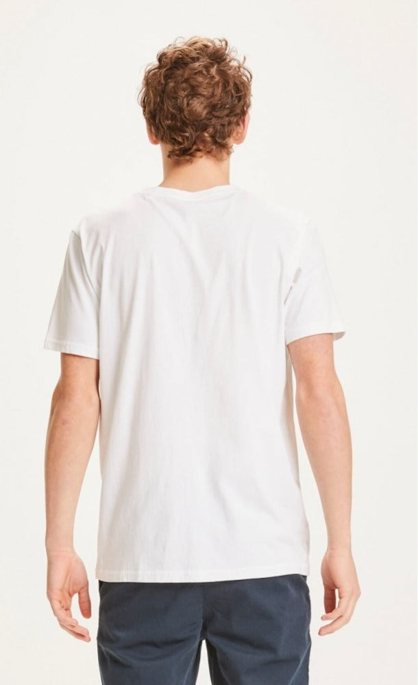 T-shirt imprimé blanc en coton bio - Alder hibou