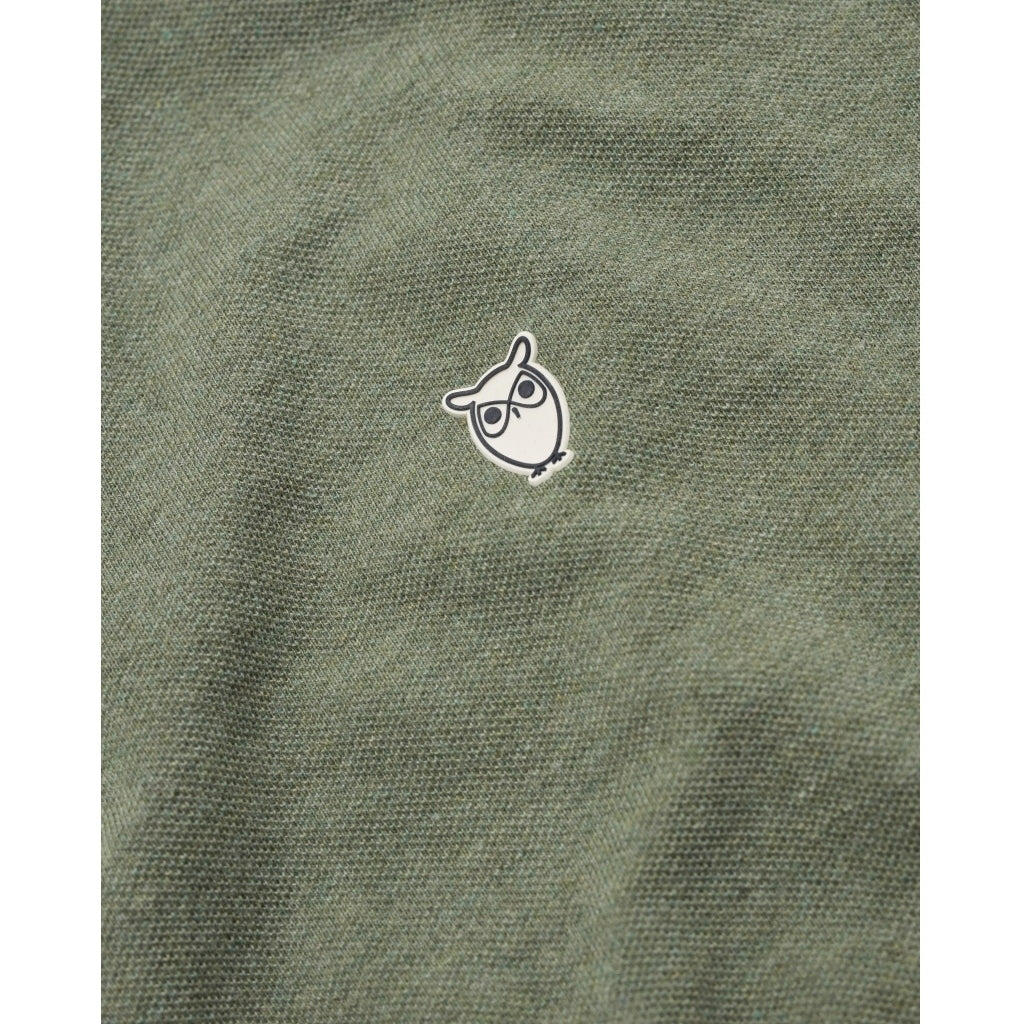 Polo vert en coton bio - rowan