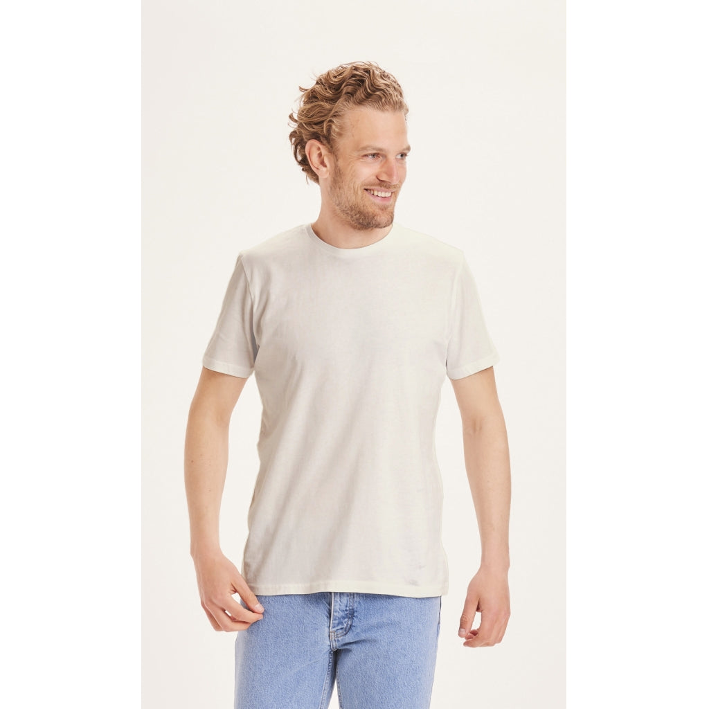 T-shirt en coton bio | écru "basic tee egret"