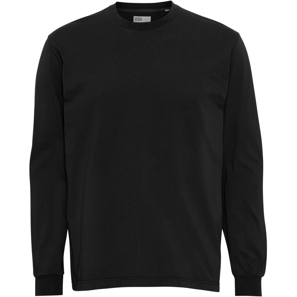 T-shirt oversize manches longues en coton bio | noir "Oversized LS T-shirt deep black"