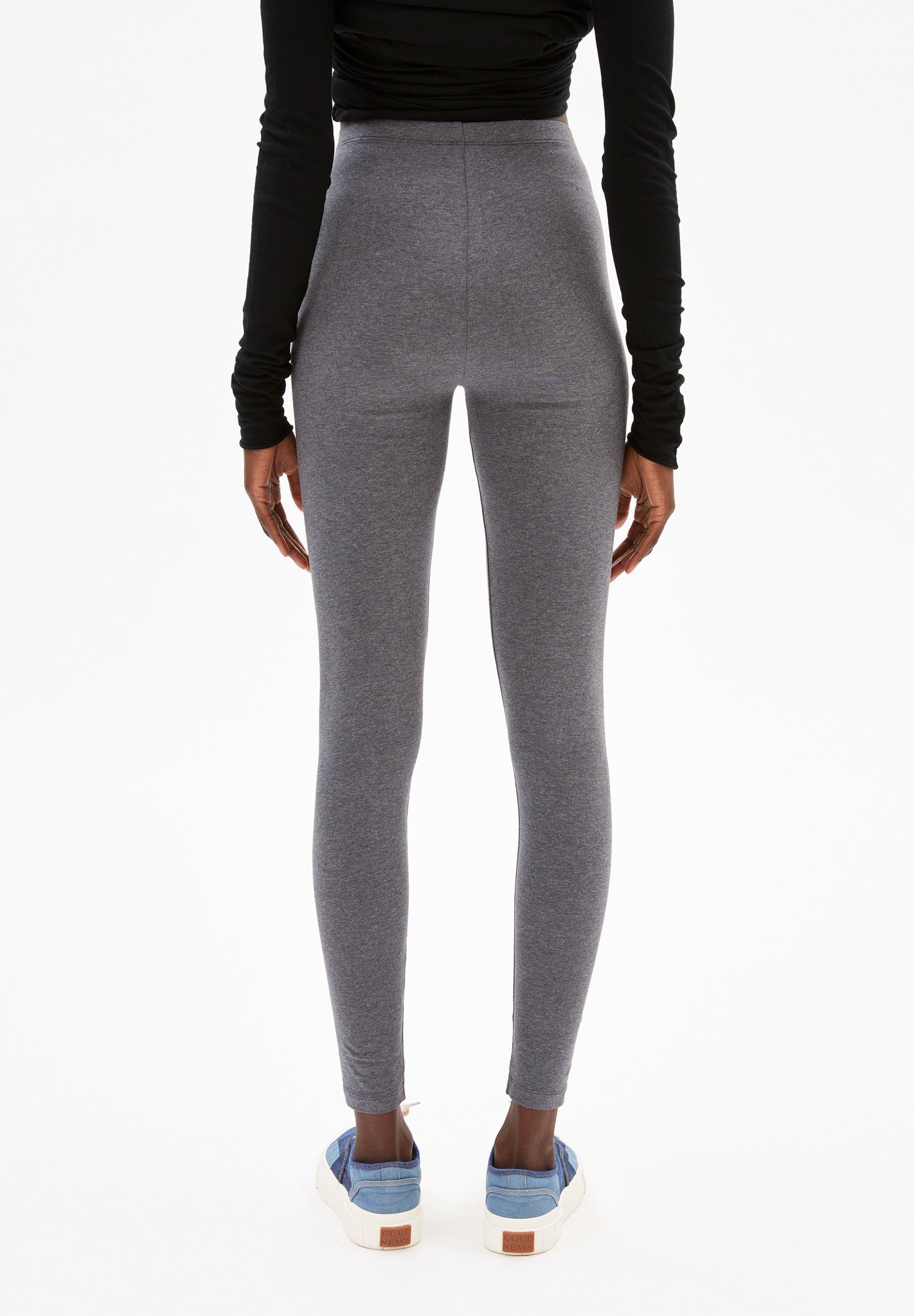 Legging gris en coton bio - shivaa grey melange
