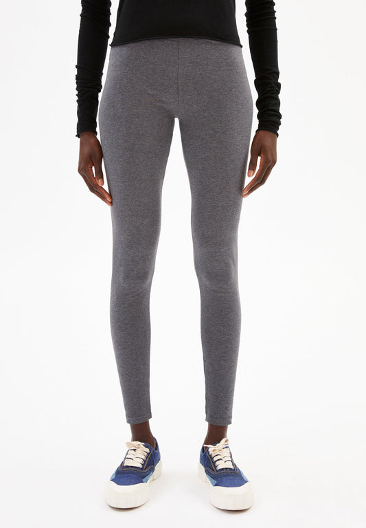 Legging gris en coton bio - shivaa grey melange