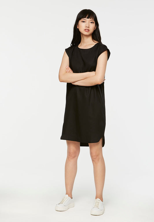 Robe noire en tencel - hilaa