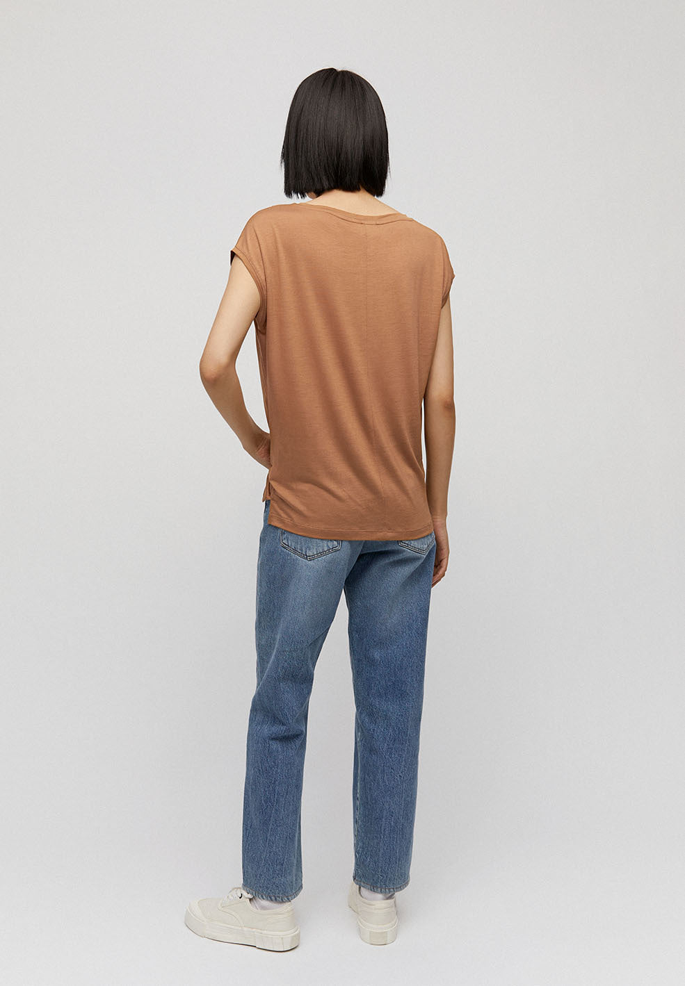 T-shirt camel en tencel - Jilaa
