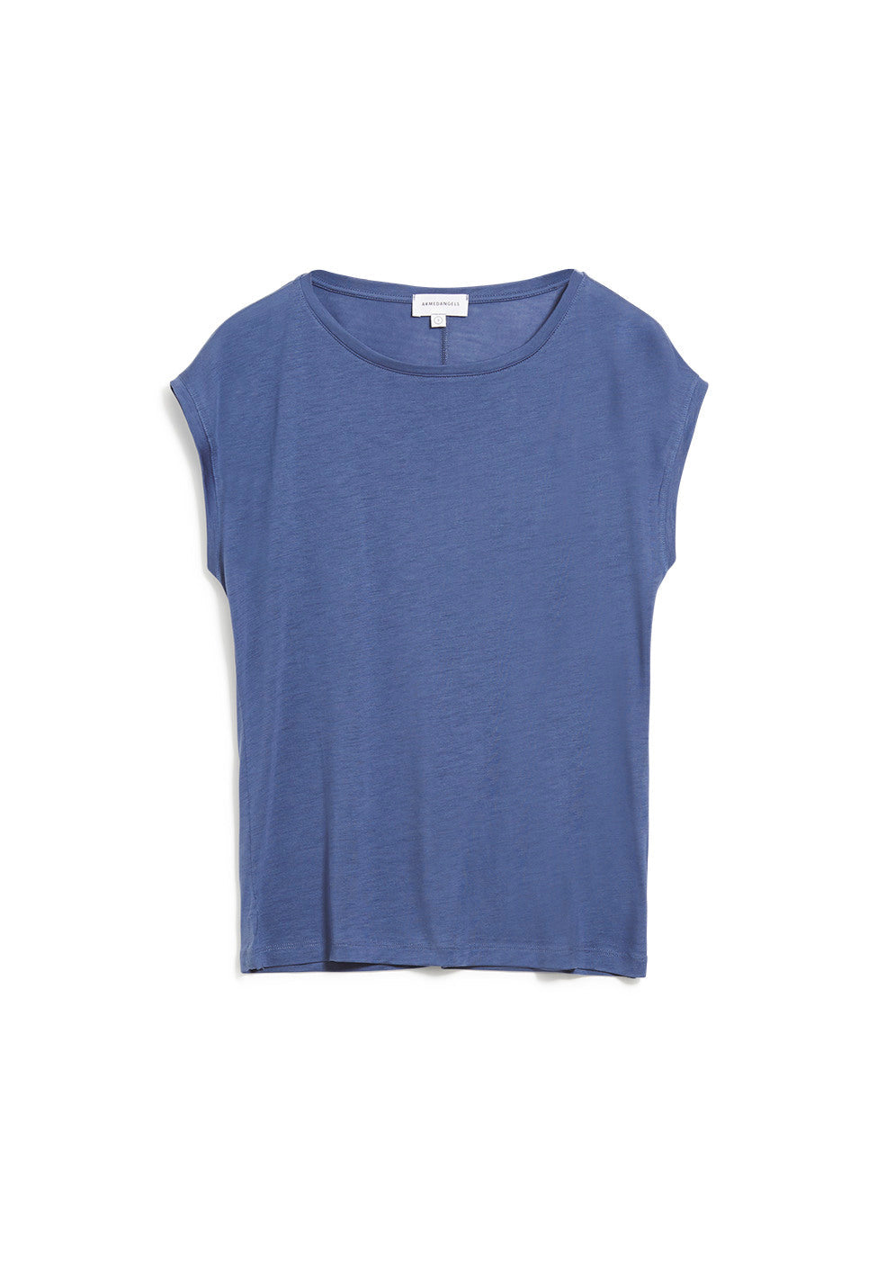 T-shirt bleu indigo en tencel - Jilaa