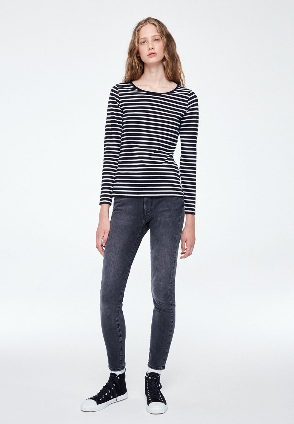 T-shirt manches longues rayé - valentina stripes